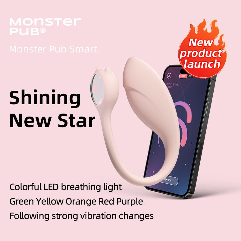 Monster Pub app vibrator Pink App Controlled Vibrators Monster Pub 1P Smart Wireless Bluetooth Vibrator